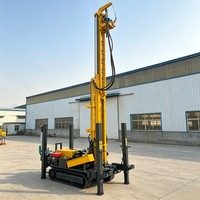 Foreuse de puits d'eau portable rotative hydraulique diesel JHS-400 haute flexibilité avec une profondeur de 400 m, efficace et durable