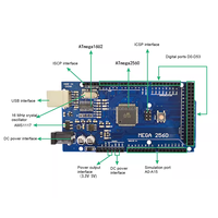 Placa de Desarrollo MEGA2560 R3 Re V3 con Cable USB CH340G AVR, 256k Flash, 8K SRAM, 16MHz, MEGA 2560-16AU