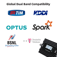 Penguat Sinyal Seluler EasyBoost Smart Signal Repeater 700/900MHz Dual-Band 4G LTE 5G 3G GSM untuk Gedung, Asrama, IoT, Aplikasi Tuya