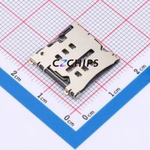 ZX-MSIM-281.55J <b>SIM</b> <b>Card</b> Connector SMD Connector <b>Card</b> Tray Type Micro <b>SIM</b> <b>Card</b> <b>Card</b> <b>Holder</b> 1.55mm - Product Image 1