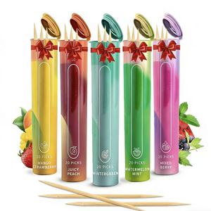 Tusuk Gigi Beraroma dengan Rasa Buah Tusuk Gigi dengan Rasa Mint Kayu Beraroma untuk Berhenti Merokok Zahnstocher Mit Geschmack Cherry Hadiah Natal - Product Image 1