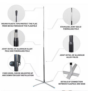 हॉट बिक्री कस्टम आउटडोर uv/डिजिटल प्रिंटिंग बीच फ्लैग निर्माता का ध्वज मोटर वाहन कृषि प्रचार प्रदर्शनी बनाया गया - Product Image 3
