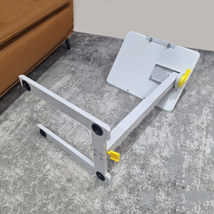 Moderna <span class=keywords><strong>scrivania</strong></span> da ufficio a casa regolabile/comodino con lembo di sollevamento pneumatico e ruote nascoste mobili mobili - Product Image 5