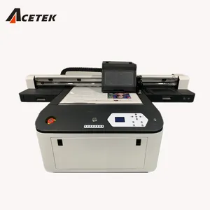 Acetek mu6090 la migliore vendita digitale UV Che Cura Macchina Da Stampa Flatbed per Coperture Del Telefono Mobile