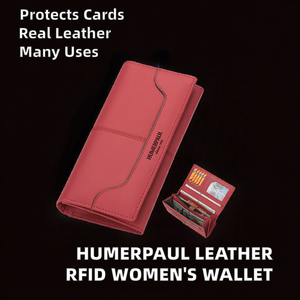 Classic Women's Long <b>Wallet</b> Genuine Leather Polyester Zipper Closure Multi-function <b>Clutch</b> RFID Card Slots Phone Pocket Fashion - Product Image 2