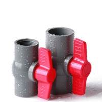 Vanne à boisseau sphérique droite en UPVC, fabrication chinoise Chuanli, écologique, raccordement par compression, basse température, OEM, eau, EPDM, noir