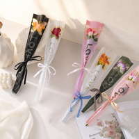 Sacs en OPP transparents pour bouquets de fleurs, sacs d'emballage pour fleurs, sacs cadeaux, fournitures de fleuristes personnalisées à bas prix, vente en gros