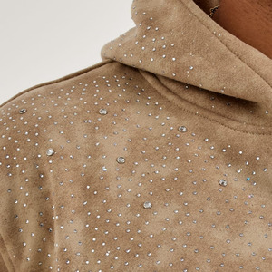 Sweat à capuche tendance en coton mélangé avec strass, séchage rapide, respirant, pour homme – Qualité supérieure, meilleur prix en promotion - Product Image 6