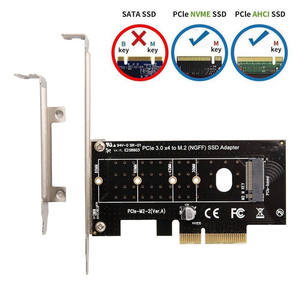 محول NVME <span class=keywords><strong>M</strong></span>.<span class=keywords><strong>2</strong></span> SSD إلى PCIe 3.0 X4, بطاقة محول NVMe <span class=keywords><strong>M</strong></span>.<span class=keywords><strong>2</strong></span> SSD NVME و SATA to PCI-e 3.0x4 محول توسيع وحدة تحكم المضيف - Product Image 6