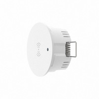 Détecteur de présence humaine Zigbee Bluetooth Wi-Fi, contrôle par application intelligente Tuya, alimentation CA, type plafond ABS, ondes millimétriques 2,4 GHz