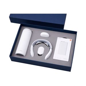 Moderno y Sencillo Vaso Aislado de Acero Inoxidable con Sistema de Bloqueo y Apertura Rápida, Altavoz Pequeño, Batería Externa, Protector de Cuello, Paraguas, Caja de Regalo Modelo 035 - Product Image 1