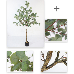 Arbre <span class=keywords><strong>artificiel</strong></span> d'<span class=keywords><strong>eucalyptus</strong></span> hautement simulé <span class=keywords><strong>Plante</strong></span> décorative d'intérieur <span class=keywords><strong>Plante</strong></span> artificielle décorative en soie plastique - Product Image 4