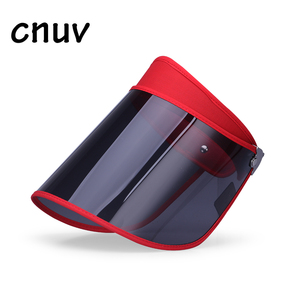 Personalizado Verano de plástico sombrero de sol duro claro deportes al aire libre casquillo del visera de sol - Product Image 1