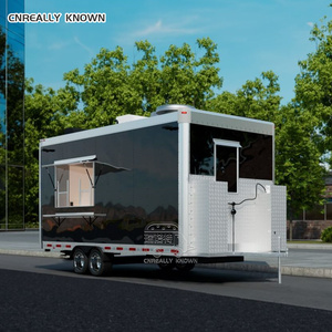 รถขายอาหารเคลื่อนที่ไฟเบอร์กลาส ไอศกรีม เบอร์เกอร์ มันฝรั่งทอด อาหารจานด่วน รถบ้านเคลื่อนที่ รถพ่วงอาหารพร้อมอุปกรณ์มาตรฐานสหรัฐอเมริกา - Product Image 6