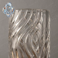 Panneau de séparation en verre teinté sur mesure à rainures en V, solide, pour la protection de l'intimité, décoratif, étanche, en verre artistique, pour escalier, salle à manger, chambre