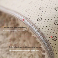 Tapis Doux et Moelleux en Polyester Antidérapant pour Chambre, Salon et Décoration Intérieure