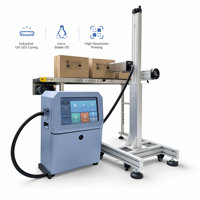 Imprimante jet d'encre UV industrielle A500 Ricoh G5 600 DPI, codeur en ligne de grande hauteur 54 mm pour l'impression de codes QR et de données variables