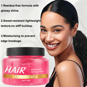 Gel Coiffant Professionnel Luxfume Private Label Twist Loc Fixation Extrême Coiffage Soigné Sans Résidus Sans Alcool - Product Image 4