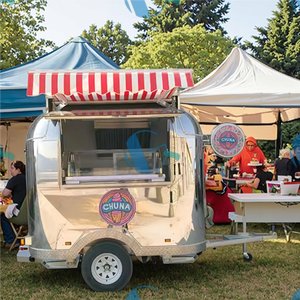 2025 petite remorque <span class=keywords><strong>de</strong></span> restauration rapide personnalisée entièrement équipée Mini restauration mobile pour le <span class=keywords><strong>terrain</strong></span> <span class=keywords><strong>de</strong></span> <span class=keywords><strong>camping</strong></span> Scenic Spot Park pour la crème glacée - Product Image 2