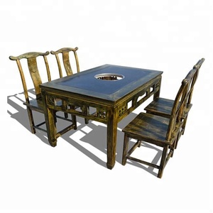 madera cuadrado sin humo chino <span class=keywords><strong>olla</strong></span> caliente de sillas y mesa de juegos para <span class=keywords><strong>restaurante</strong></span> chino de <span class=keywords><strong>la</strong></span> <span class=keywords><strong>olla</strong></span> caliente - Product Image 6