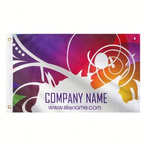 Drapeau bannière en polyester personnalisé avec logo, impression couleur, œillets métalliques et bords ourlés pour l'esprit scolaire - Product Image 2