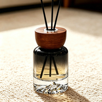 Bouteille en verre vide cylindrique avec couvercle, 110 ml, sans flamme, personnalisable avec votre marque, pour usage domestique et cosmétique, modèle Fuji Mountain Base