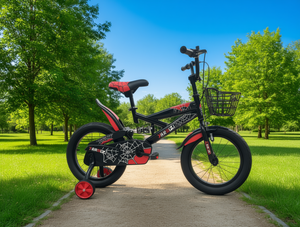 Bicicletta per bambini da 12 pollici con rotelle per bambini da 2 a 4 anni, telaio in metallo, design a tema ragno - Product Image 2