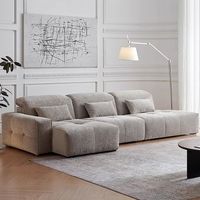 Nouveau canapé modulaire en tissu réglable de style moderne en forme de L pour salon de villa et usage hôtelier