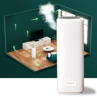 Diffuseur d'arômes commercial SCENTA avec logo personnalisé, à fixation murale, pour hôtel, à air froid, sans eau, à huile essentielle, avec lumière LED