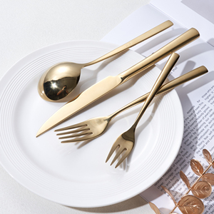 Set di posate lucide Set regalo per festa di nozze d'oro Set regalo per Hotel <span class=keywords><strong>usato</strong></span> ristorante - Product Image 3