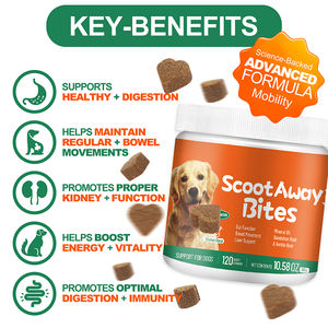 थोक कस्टम कद्दू फाइबर कुत्ते गुदा ग्रंथि नरम चबाने वाले कब्ज राहत पालतू पूरक का समर्थन करती है - Product Image 4