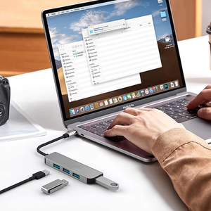 Adaptador de 4 puertos <span class=keywords><strong>USB</strong></span> 3,0 HUB con 5Gbps de alta velocidad USB3.0 HUB 5Gbps Multi divisor de la <span class=keywords><strong>USB</strong></span>-<span class=keywords><strong>C</strong></span> para accesorios de PC <span class=keywords><strong>Pro</strong></span> en Stock - Product Image 2
