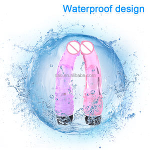 SacKnove tipo di batteria vibrante Tpe cristallo Vagina realistico pene bacchetta massaggiatore punto G vibratore Dildo adulto per le donne - Product Image 2