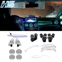 Éclairage d'ambiance pour voiture Mercedes-Benz Classe C W205 W253 2015-2022, kit d'éclairage d'ambiance RGB 6 en 1 avec commande par application