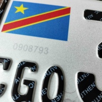 Plaques d'immatriculation personnalisées et réfléchissantes pour moto et voiture, gravées sur mesure, pour les appels d'offres gouvernementales au Congo