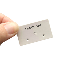 Cartes de présentation personnalisées pour colliers et boucles d'oreilles avec impression de logo tendance pour clous d'oreilles