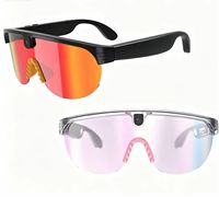 Lunettes de cyclisme intelligentes AIMB-G5 Max AI avec caméra 8MP, enregistrement vidéo HD 1080P, traduction IA en temps réel et protection UV400