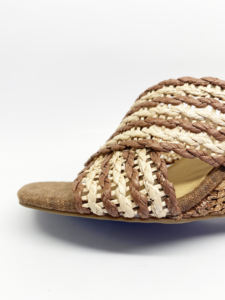 Sandales en <span class=keywords><strong>raphia</strong></span> Sexy à bout ouvert pour femmes sandales à bout carré été fermeture à enfiler résistant à l'usure respirant anti-dérapant pantoufle d'extérieur - Product Image 6