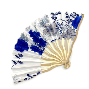 Bán Buôn Quạt Gấp Bằng Tre Vải Hoa Cổ Điển Phong Cách Nhật Bản Cho Nữ Quà Tặng Lễ Hội Quạt Cầm Tay - Product Image 3