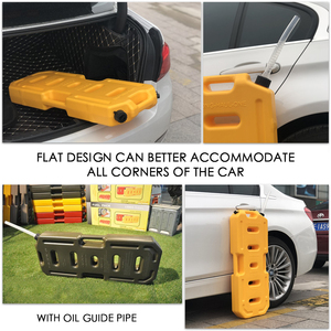 30L litros Jerry puede rojo De plástico De Gasolina De los tanques De combustible De aceite De Gas Tanque De latas De bidón De barril Tanque De Gasolina De cubo - Product Image 5