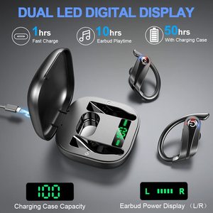 Bluetooths 5.0 écouteurs sans fil IPX7 étanche Sport OEM casque véritable sans fil Bluetooth TWS crochet d'oreille - Product Image 2