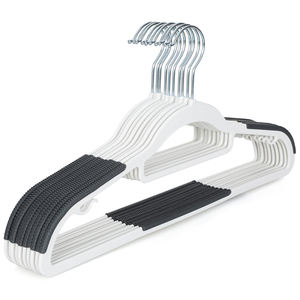 Heavy Duty Dry Wet Kleiderbügel Großhandel Kunststoff Kleiderbügel 50er Pack mit rutsch festen Pads - Product Image 6