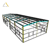Estructura de almacén pequeño de dos pisos, Marcos deportivos prefabricados, taller grande de construcción de acero, a la venta