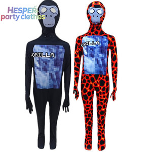 HESPER Halloween Unisex Gorilla Cosplay Bodysuit <b>TV</b> Movie Costume for Performance Costumes Children - Product Image 1