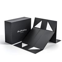 Boîte cadeau pliante en papier magnétique de luxe personnalisée pour entreprise