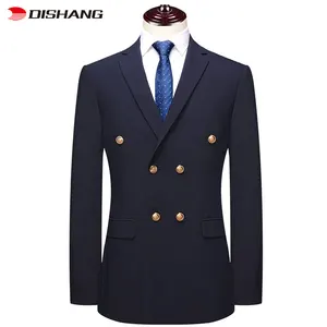 Suits Slim Fit Set for Men Latest Design Brand Quality Double Breasted Business Men's Top