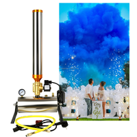 Machine de salut de scène à haute altitude, télécommandée électriquement, en acier inoxydable, pour pulvérisation de papier électronique, 100W, multi-prises