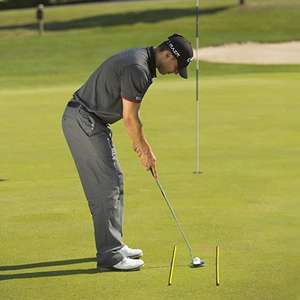 Conector Metálico Triple Resistente, Diseño Plegable, Barra de Alineación de Golf de 110 cm con Embalaje en Tubo, Palo de Apuntar de 3 Secciones - Product Image 3