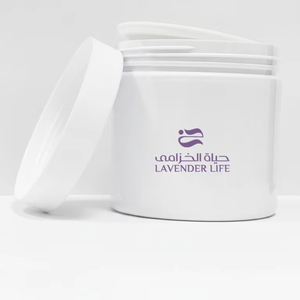 Fabricant de gommages corporels hydratants – Pot à capuchon blanc, couvercle en aluminium, boîte personnalisée, étiquette et cellophane pour spa - Product Image 1