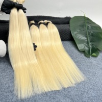 Capelli Umani Vergini Remy di Alta Qualità, Lisci 613, Cuticole Allineate, Non Lavorati, Senza Trama, per Intrecciare